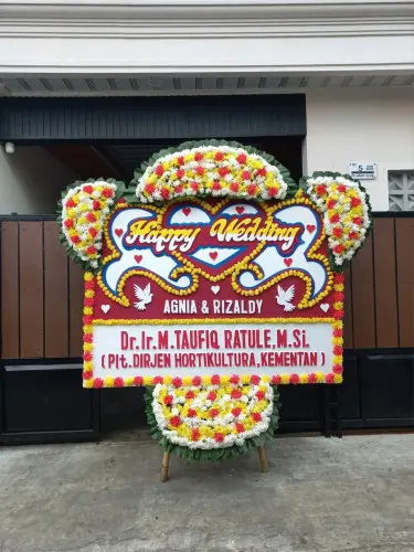 Papan Bunga Pernikahan angke